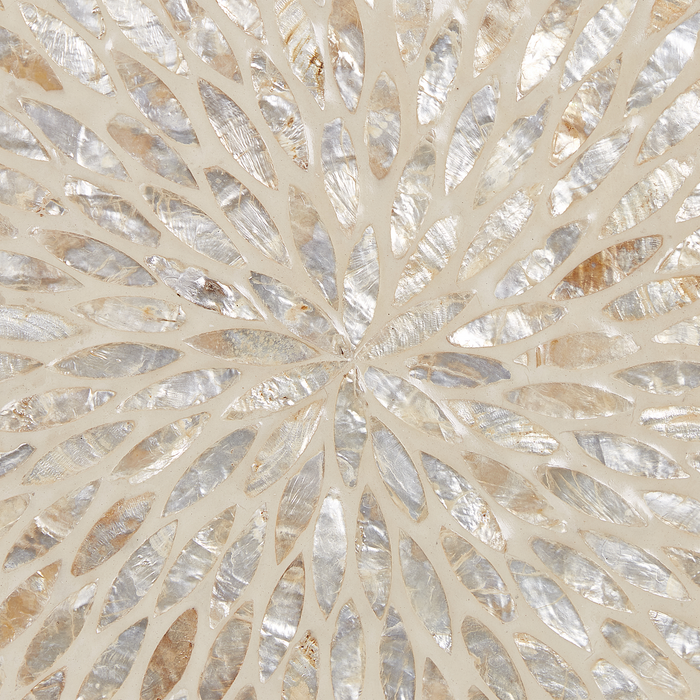 Beliani - NDEBELE - Dienblad - Lichtgrijs - Rotan