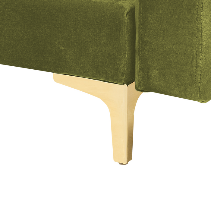 Beliani-ABERDEEN-Hoekslaapbank-Olijfgroen-Linkerzijde-347 cm-Fluweel