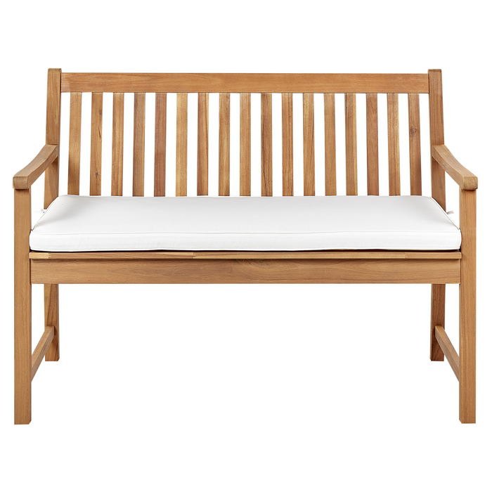 Beliani-VIVARA -Tuinkussen-Gebroken wit-112 x 54 cm-Polyester