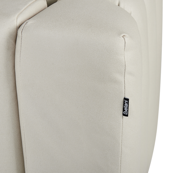 Beliani-LANNILS-Chaise longue-Gebroken wit-Linkszijdig-Vegan kunstleer