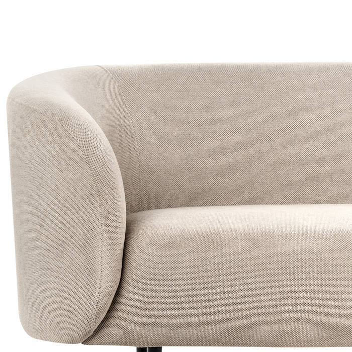 Beliani - LOEN - Driezitsbank - Taupe - Polyester