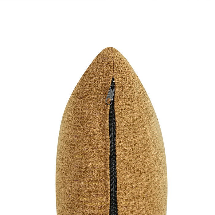 Beliani - CHEVANNES - Chaise longue - Mosterdgeel - Bouclé