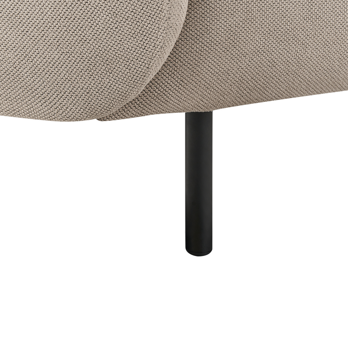 Beliani - LOEN - Driezitsbank - Taupe - Polyester