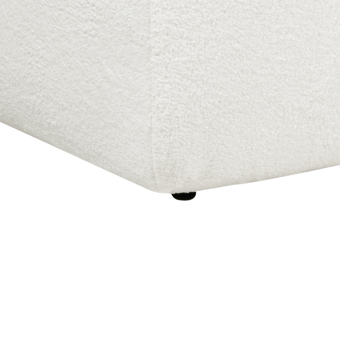 Beliani-SVANSELE-Driezitsbank-Gebroken wit-Rechtszijdig-Bouclé