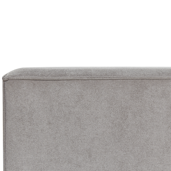 Beliani - LINARDS - Bed - Grijs - 180 x 200 cm - Polyester