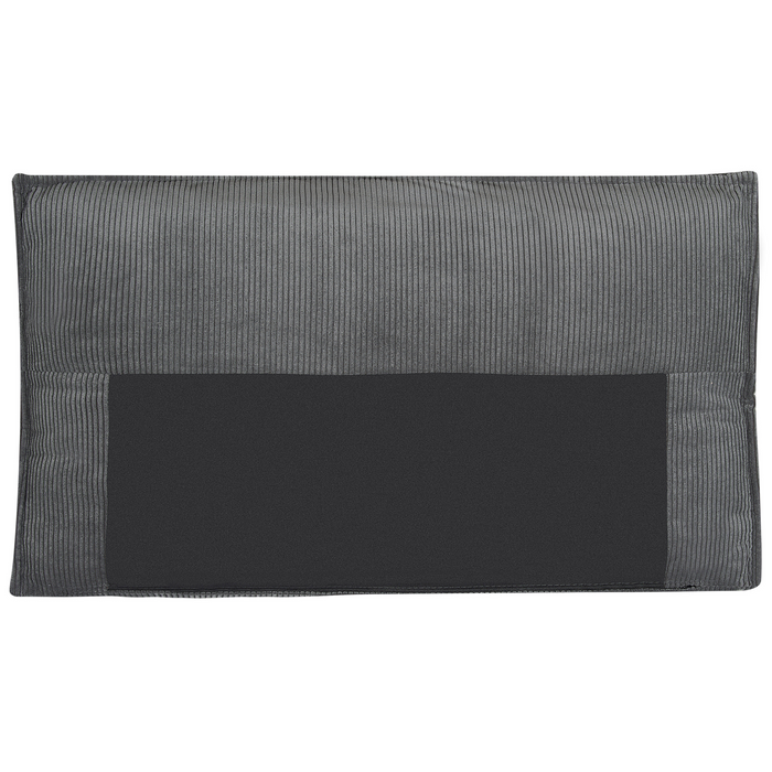 Beliani - ABACKA - Slaapbank - Grafietgrijs - Linkszijdig - Corduroy