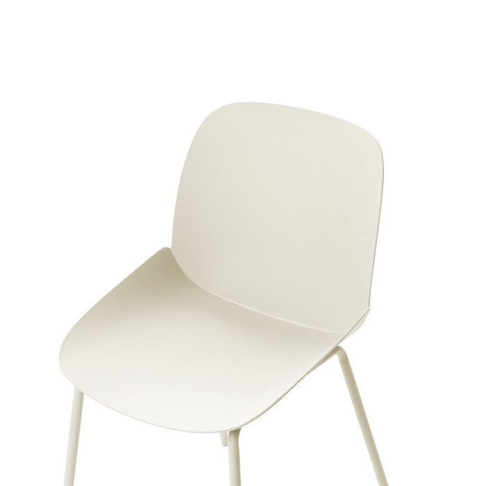 Beliani - MILACA - Eetkamerstoel set van 2 - Beige - Plastic