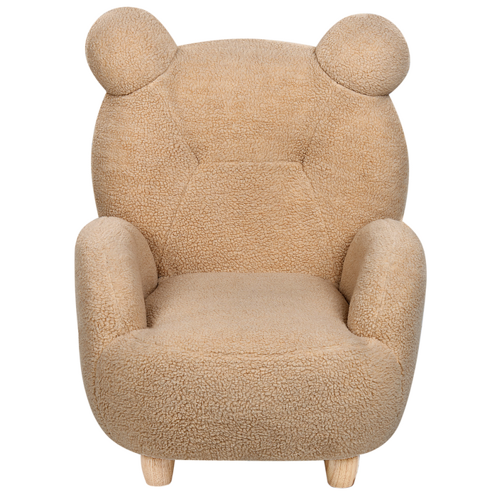 Beliani - MELBU - Kinderstoel - Lichtbruin - Nepbont