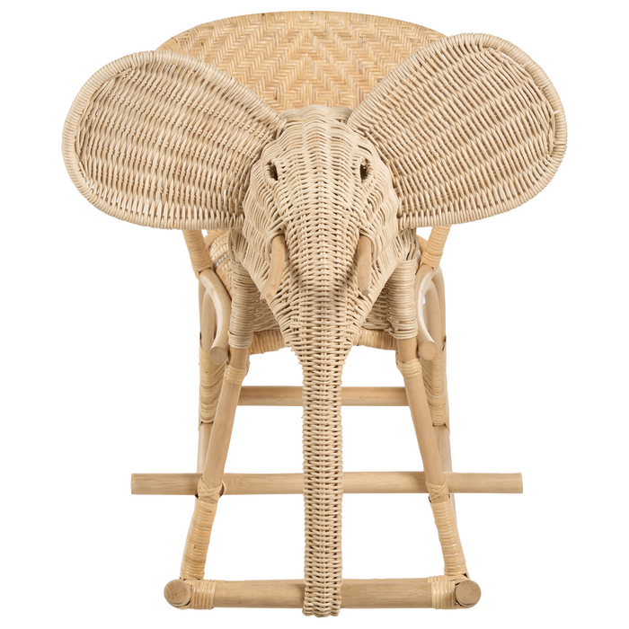 Beliani - AMPOLLINO - Schommelstoel - Natuurlijk - Rotan