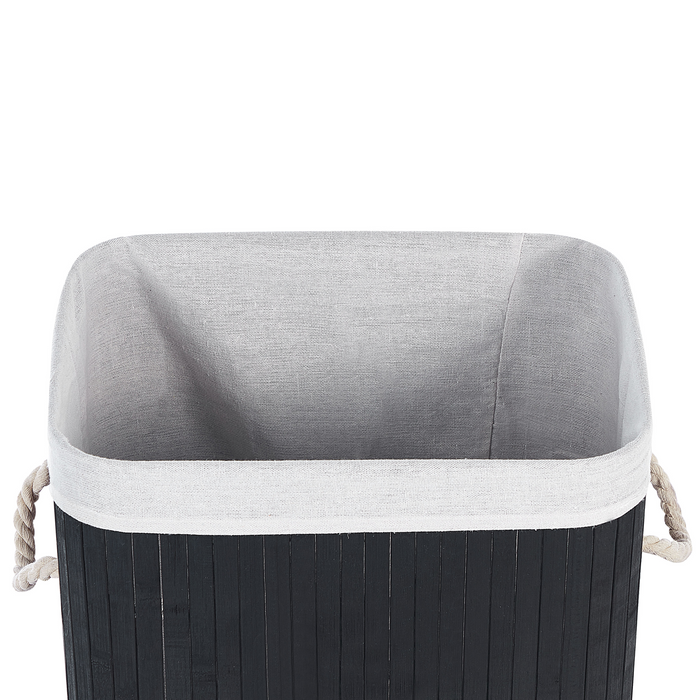 Beliani - KOMARI - Mand - Zwart - Bamboehout