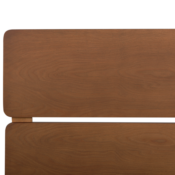 Beliani - BOISSET - Bed - Donkerbruin - 160 x 200 cm - Rubberhout