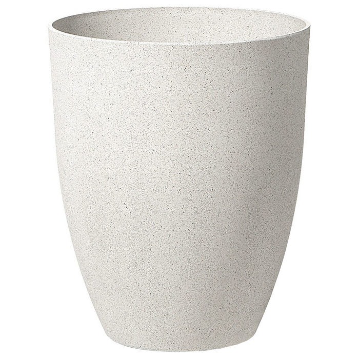 Beliani-CROTON-Bloempot set van 2-Gebroken wit-43 cm-Stenenmix