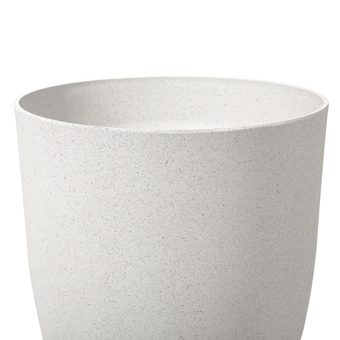 Beliani-CROTON-Bloempot set van 2-Gebroken wit-43 cm-Stenenmix