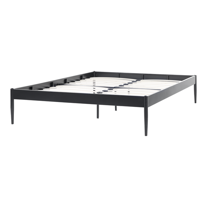 Beliani - VAURS - Tweepersoonsbed - Zwart - 160 x 200 cm - Staal