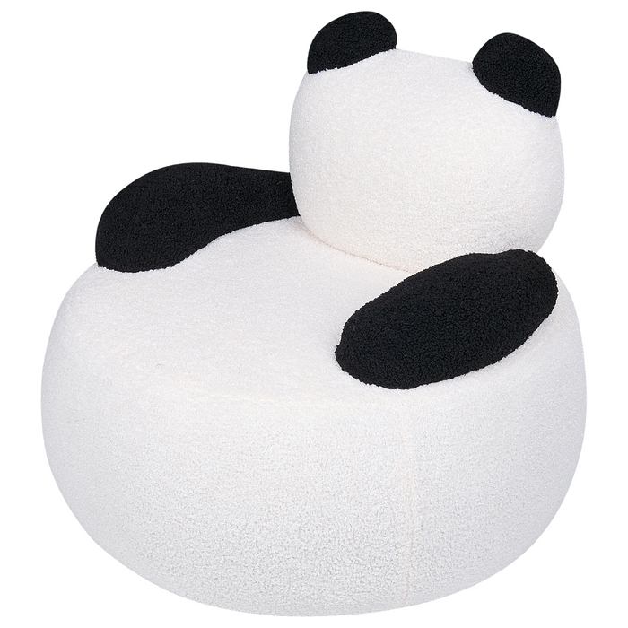 Beliani - VIBY - Kinderstoel - Zwart|Wit - Bouclé