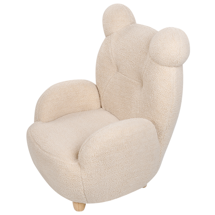 Beliani - MELBU - Kinderstoel - Beige - Nepbont