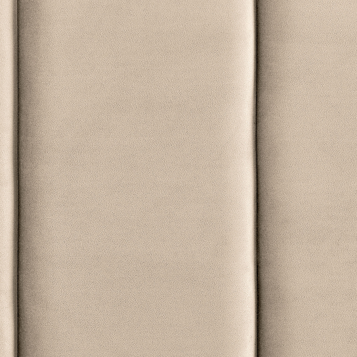 Beliani - VILLETTE - Tweepersoonsbed - Beige - 180 x 200 cm - Fluweel