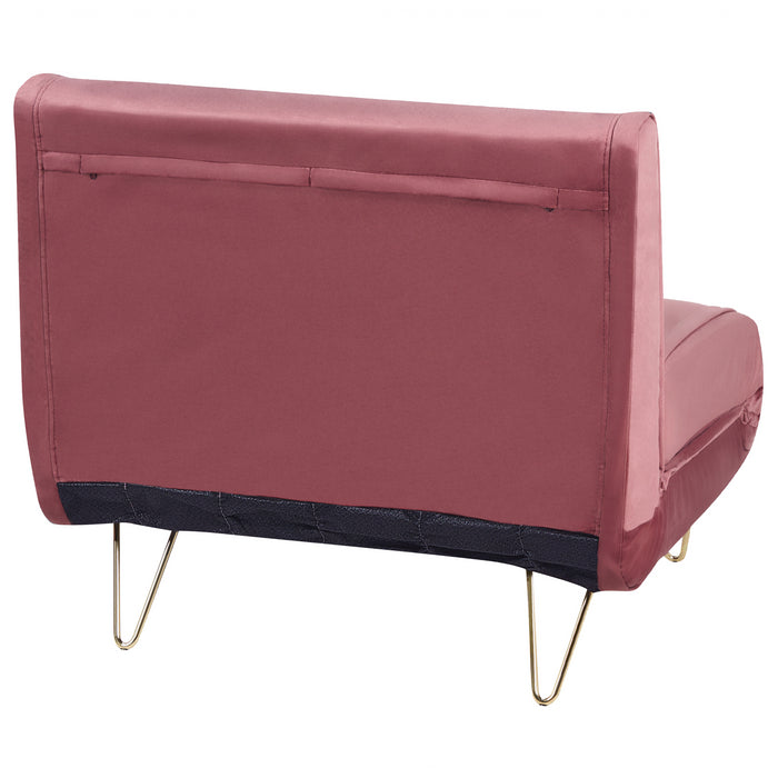 Beliani - VESTFOLD - Slaapbank - Roze - Fluweel