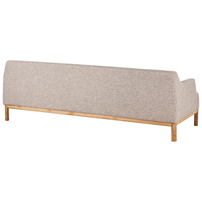 Beliani - SOSJO - Driezitsbank - Lichtbruin - Polyester