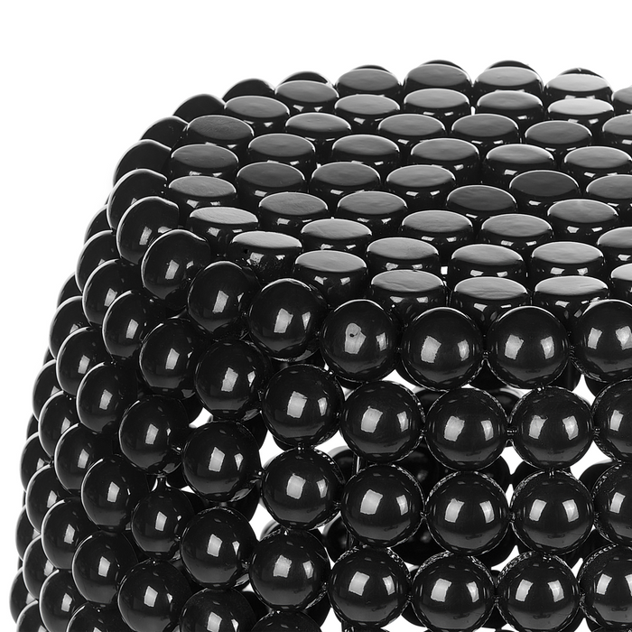 Beliani-UHANA-Bijzettafel set van 2-Zwart-Synthetisch materiaal