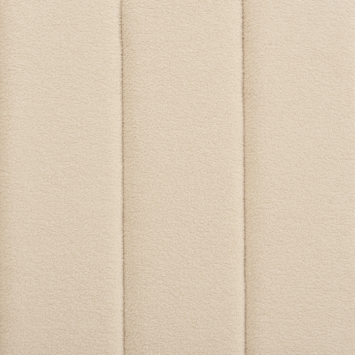 Beliani-VILETTE -Tweepersoonsbed-Lichtbeige-160 x 200 cm-Bouclé