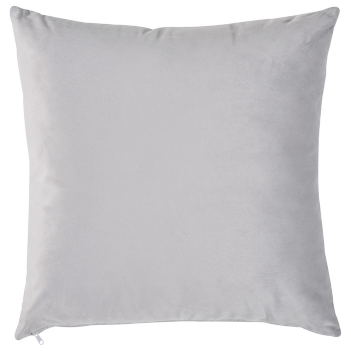 Beliani-MERI II-Chaise longue opberg-Lichtgrijs-Rechterzijde-Fluweel