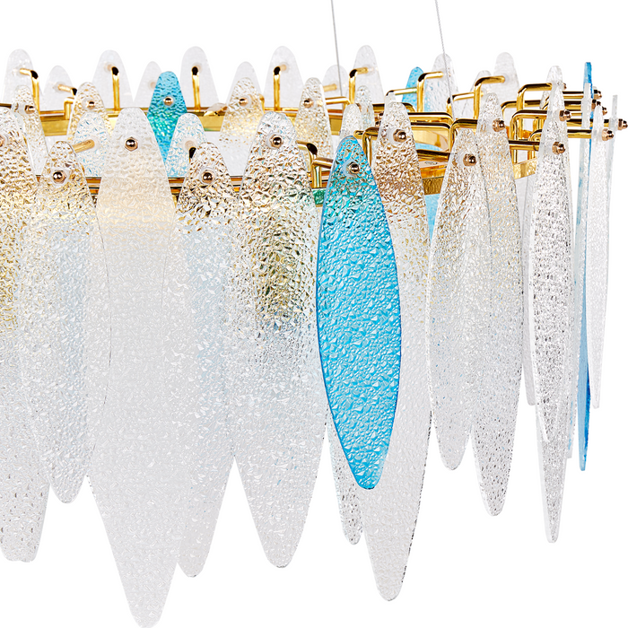 Beliani - MALACCA - Kroonluchter - Meerkleurig - Glas