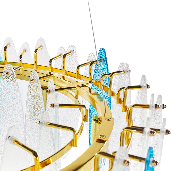 Beliani - MALACCA - Kroonluchter - Meerkleurig - Glas