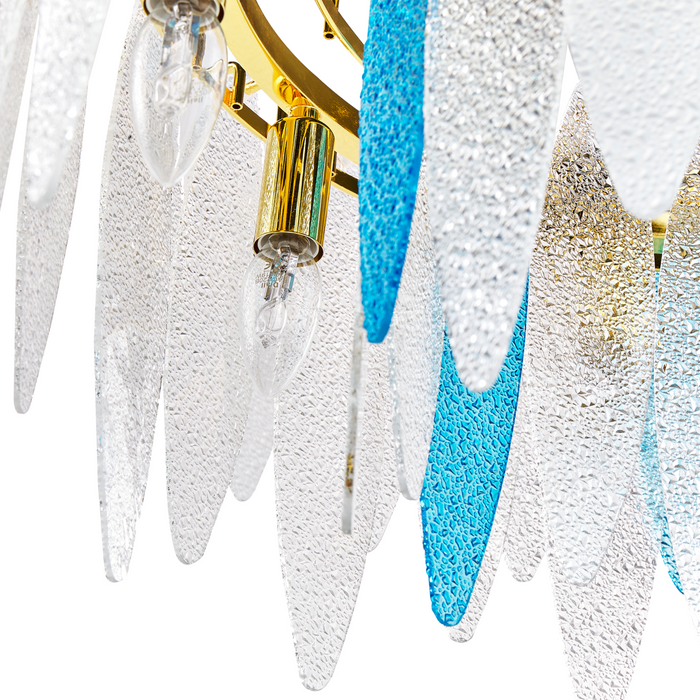 Beliani - MALACCA - Kroonluchter - Meerkleurig - Glas