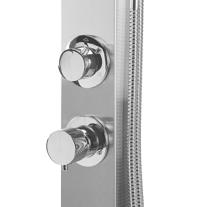 Beliani - OLZAI - Buitendouche - Zilver - PVC