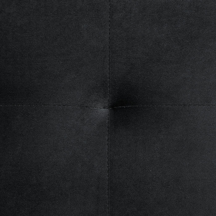 Beliani - ABERDEEN - Hoekbank - Zwart - Linkerzijde - Fluweel