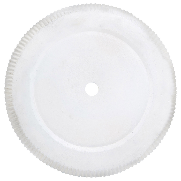 Beliani-OREOI-Bloempot-Gebroken wit-55 x 55 x 55 cm-Kleivezel