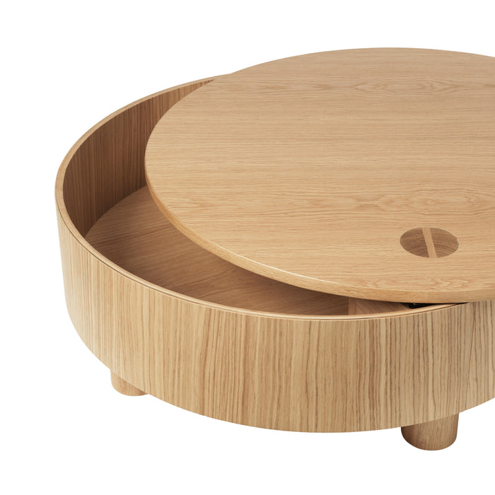 Ferm Living Olles Salontafel - Natural Eikenfineer