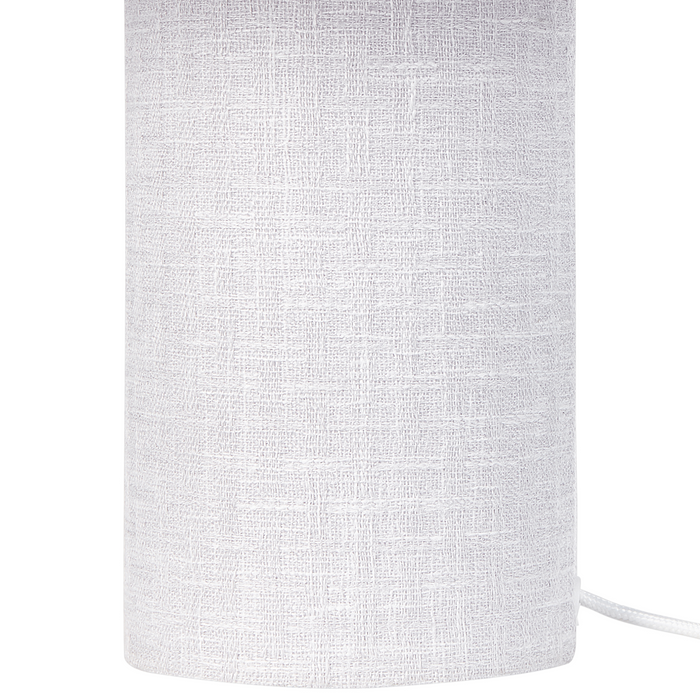 Beliani - MALIPS - Tafellamp - Lichtgrijs - Katoen|Linnen