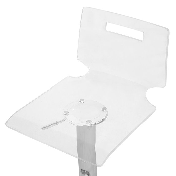 Beliani - MALTA - Barkruk verstelbaar set van 2 - Zilver - Acryl