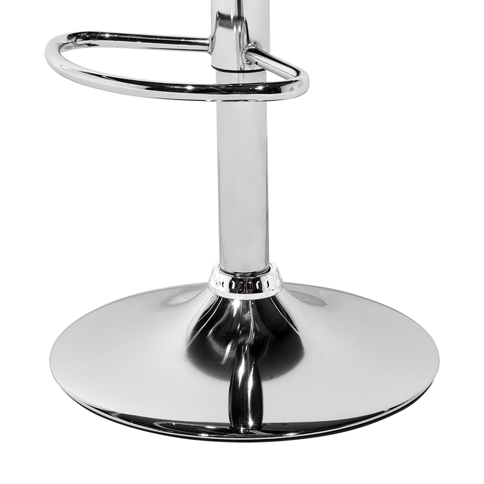 Beliani - MALTA - Barkruk verstelbaar set van 2 - Zilver - Acryl