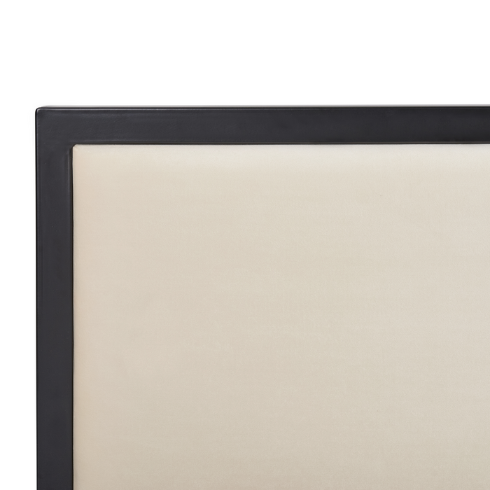 Beliani-CLAMART-Tweepersoonsbed-Lichtbeige-180 x 200 cm-Metaal