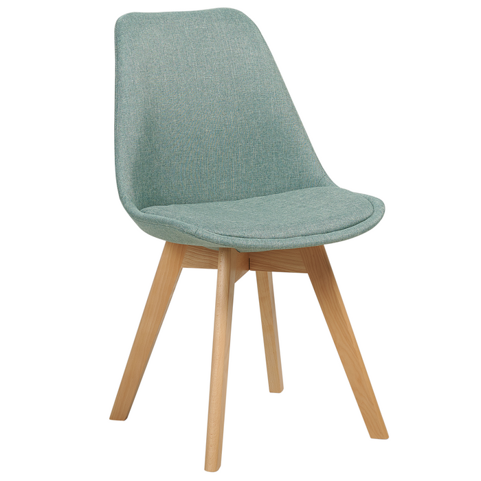 Beliani - DAKOTA - Eetkamerstoel set van 2 - Mintgroen - Polyester