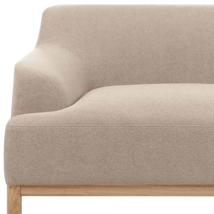Beliani - SOSJO - Driezitsbank - Taupe - Polyester