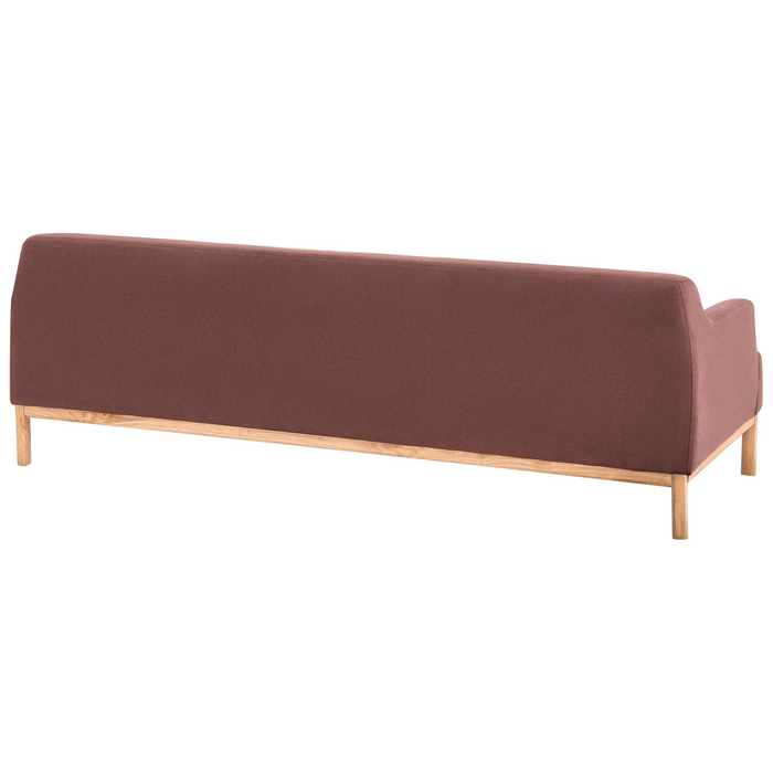Beliani - SOSJO - Driezitsbank - Bordeaux - Polyester