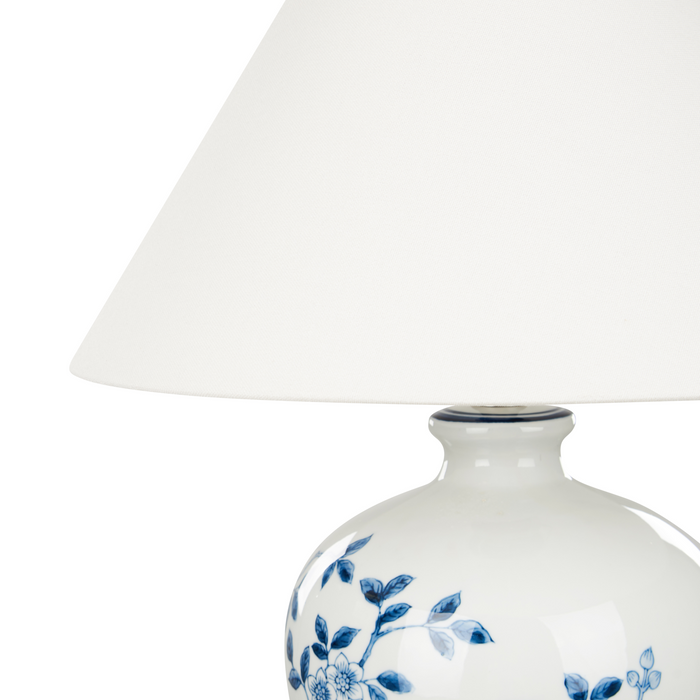 Beliani - MAGROS - Tafellamp - Gebroken wit - Porselein