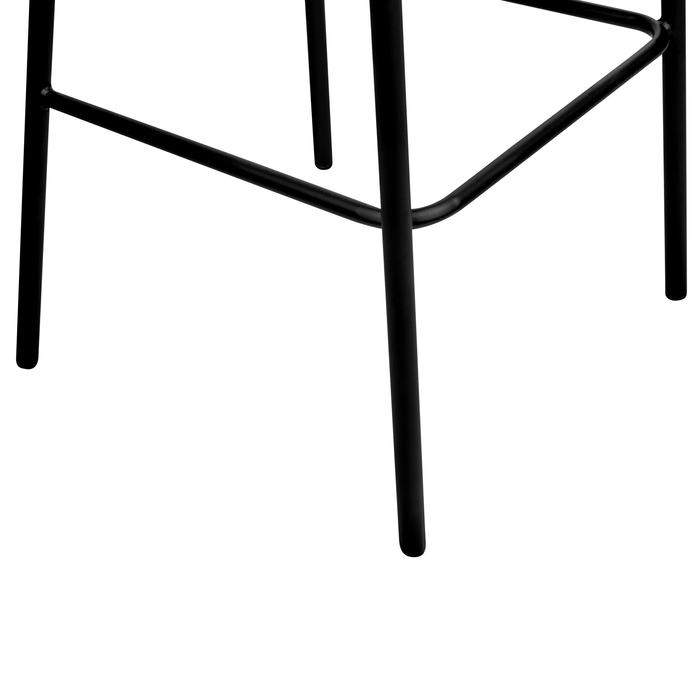 Beliani - MINA - Barkrukken set van 2 - Lichtgrijs - Bouclé