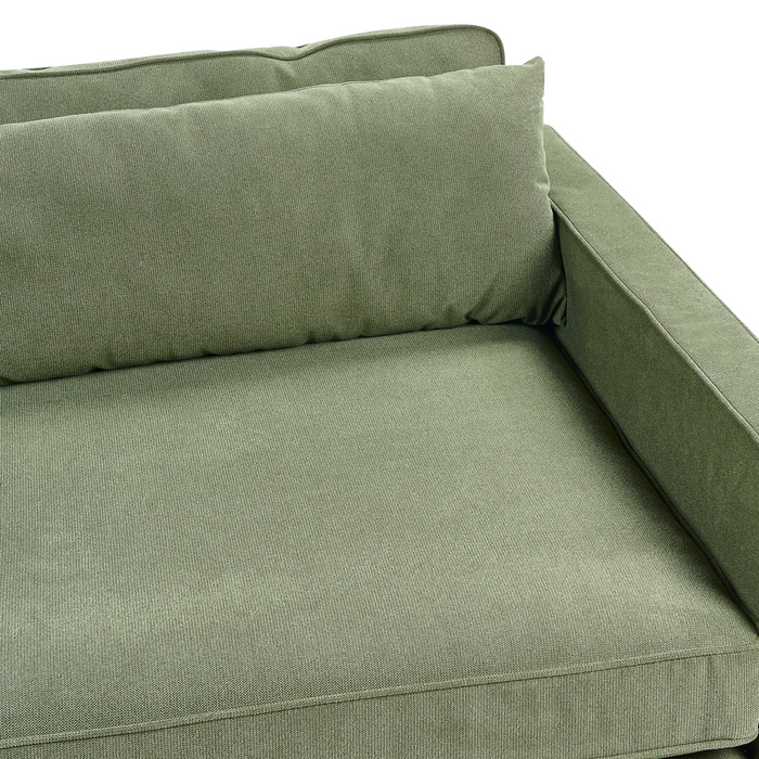 Beliani - VINSTRA - Driezitsbank - Groen - Polyester