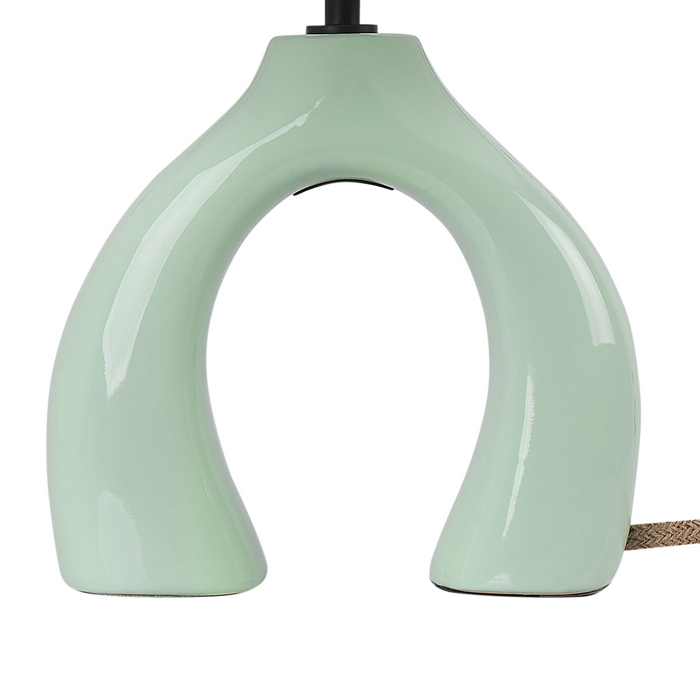 Beliani - ABBIE - Tafellamp - Lichtgroen - Keramiek