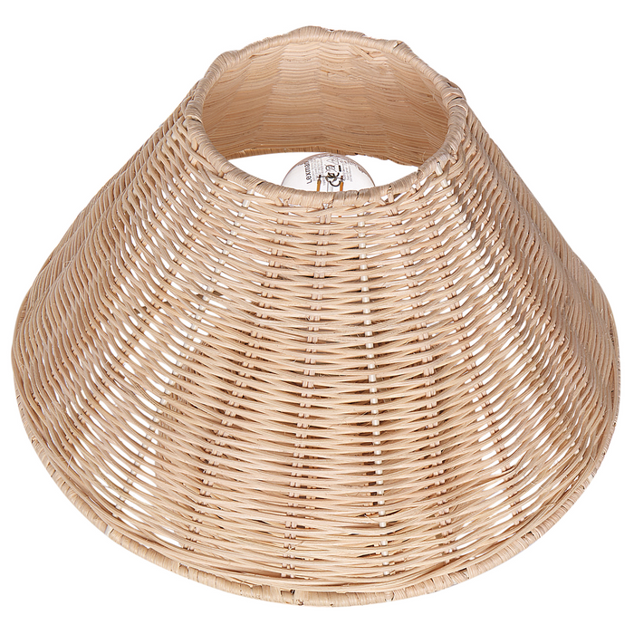 Beliani - CINDER - Tafellamp - Naturel - Rotan