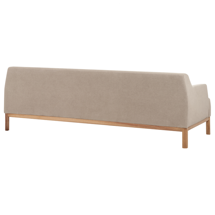 Beliani - SOSJO - Driezitsbank - Taupe - Polyester