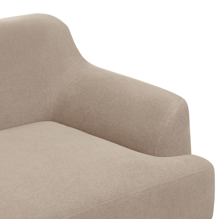 Beliani - SOSJO - Driezitsbank - Taupe - Polyester