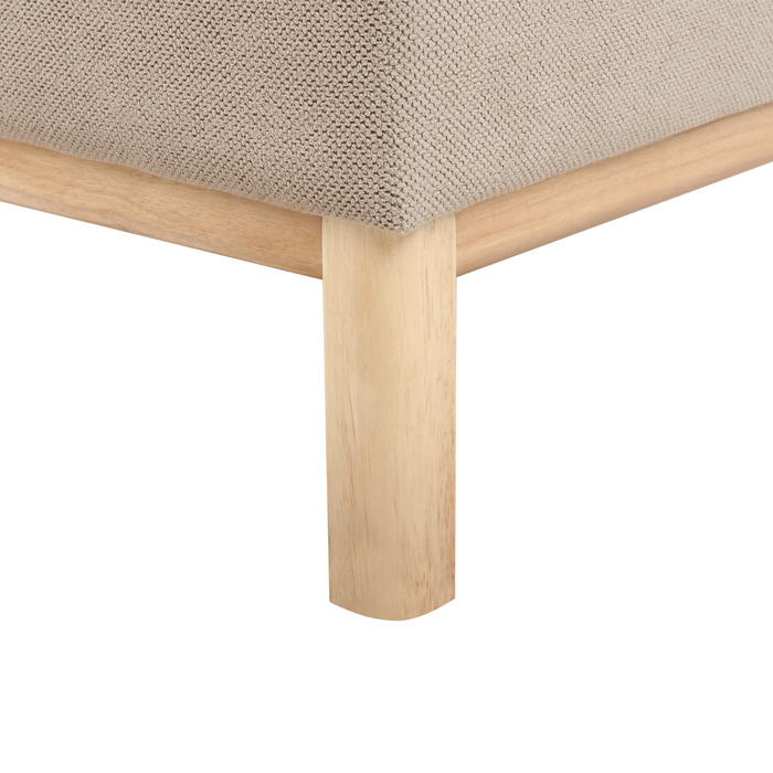 Beliani - SOSJO - Hoekbank - Taupe - Rechtszijdig - Polyester