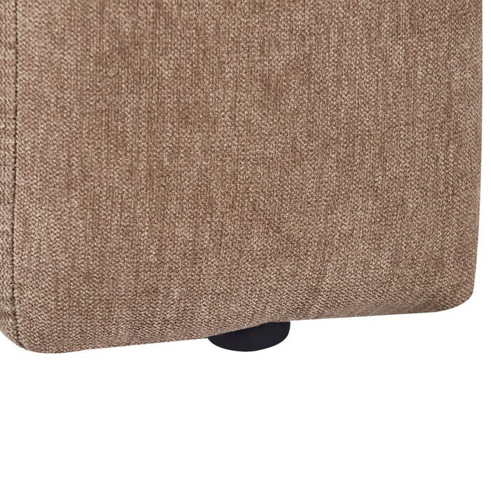 Beliani-LANNILS-Chaise longue-Lichtbruin-Linkszijdig-Polyester