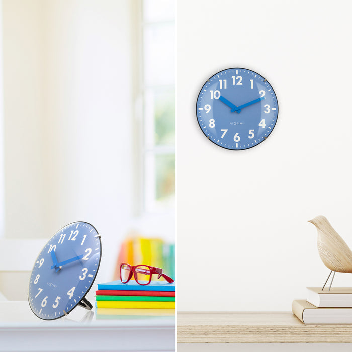 NeXtime - Tafel|Wandklok 20cm-Koepelvormig Glas